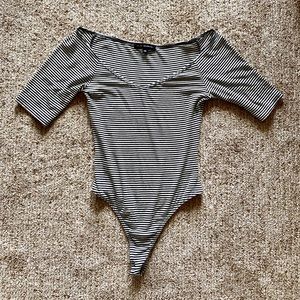 PACSUN LA Hearts Striped Bodysuit